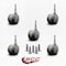 Service Caster 2'' Gray Floor Safe Twin Wheel Casters 5/16 Grip Neck Stem, 5PK SCC-GN02S50-TPR-GRY-5 - alternate 4